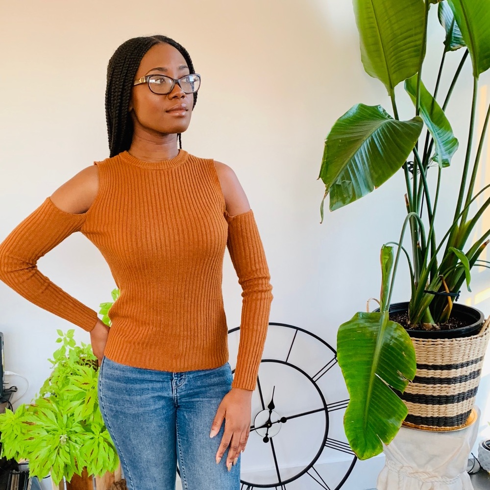 Cut-Out Sweater